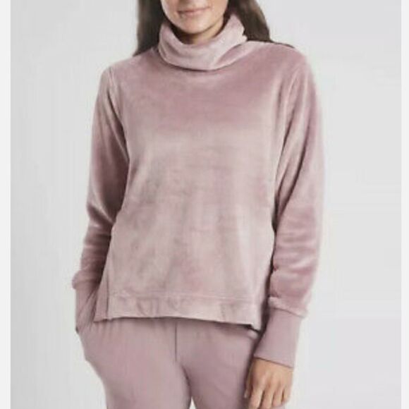 Athleta Double Cozy Karma Funnel Neck Sweatshirt - Picture 1 of 5